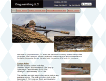 Tablet Screenshot of oregunsmithingllc.com